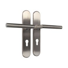 D4E TÜRDRÜCKER AUF LANGSCHILD 45X245 EDELSTAHL PC72 L-19MM L/R
