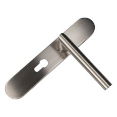 D4E TÜRDRÜCKER AUF LANGSCHILD 45X245 EDELSTAHL PC55 L-19MM L/R