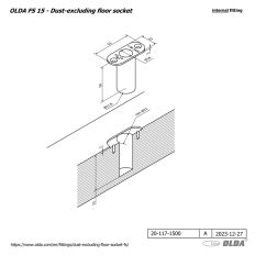 FS 15 / Verschlusstopf Ø 16MM für 10-15MM Stangen verschraubt