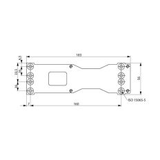 ASSA ABLOY MONTAGEPLATTE A120 FÜR TÜRSCHLIESSER DC200/300/500/700