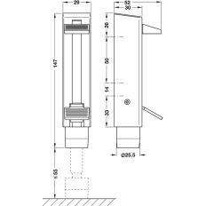 DORMA TÜRFESTSTELLER 360 B SILBER 57030002