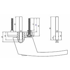 D4E FENSTERGRIFF ABSCHLIESSBAR SKG2 MODELL ILARIO STIFT 38X8X8MM F1