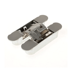 UNSICHTBARES 3D-SCHARNIER, TYP HIDE 160-120, 160x32MM, EDELSTAHL-OPTIK, 120 MINUTEN BRANDSCHUTZ (BW)