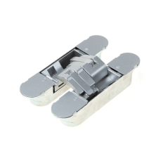 UNSICHTBARES 3D-SCHARNIER, TYP HIDE 160-120, 160x32MM, GLÄNZENDE NICKELAUSFÜHRUNG, 120 MINUTEN BRANDSCHUTZ (BW)