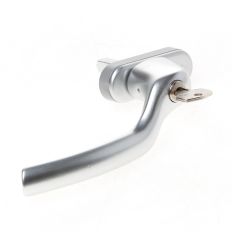 HOPPE FENSTERGRIFF ABSCHLIESSBAR MIT STIFT-DREH-SENK-BESCHLAG, ALUMINIUM 0710VKS/U76Z 8/40 F1 RECHTS