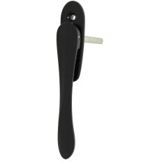 FENSTERGRIFF COMPA, EXTREM FLACHE AUSFÜHRUNG VON 15MM, MIT STIFT 7X70MM, SCHWARZ