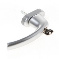 HOPPE ALUMINIUM F1 ABSCHLIESSBARER DREH-/KIPPFENSTERGRIFF MIT STIFT 7X32MM 0710S/U26