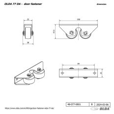 77 DA BL / TÜRFESTSTELLUNG ICM 73 DS SCHWARZ