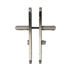 D4E TÜRDRÜCKER AUF LANGSCHILD 45X245 EDELSTAHL WC 8x63 L-19MM LINKS