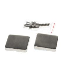D4E EDELSTAHL VIERECKIGE TÜRROSETTE BLIND