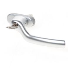 HOPPE FENSTERGRIFF ABSCHLIESSBAR MIT STIFT-DREH-SENK-BESCHLAG, ALUMINIUM 0710VKS/U76Z 8/40 F1 LINKS