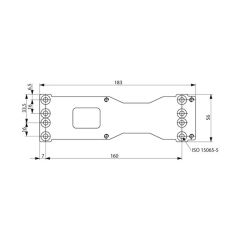 ASSA ABLOY MONTAGEPLATTE A120 FÜR TÜRSCHLIESSER DC200/300/500/700